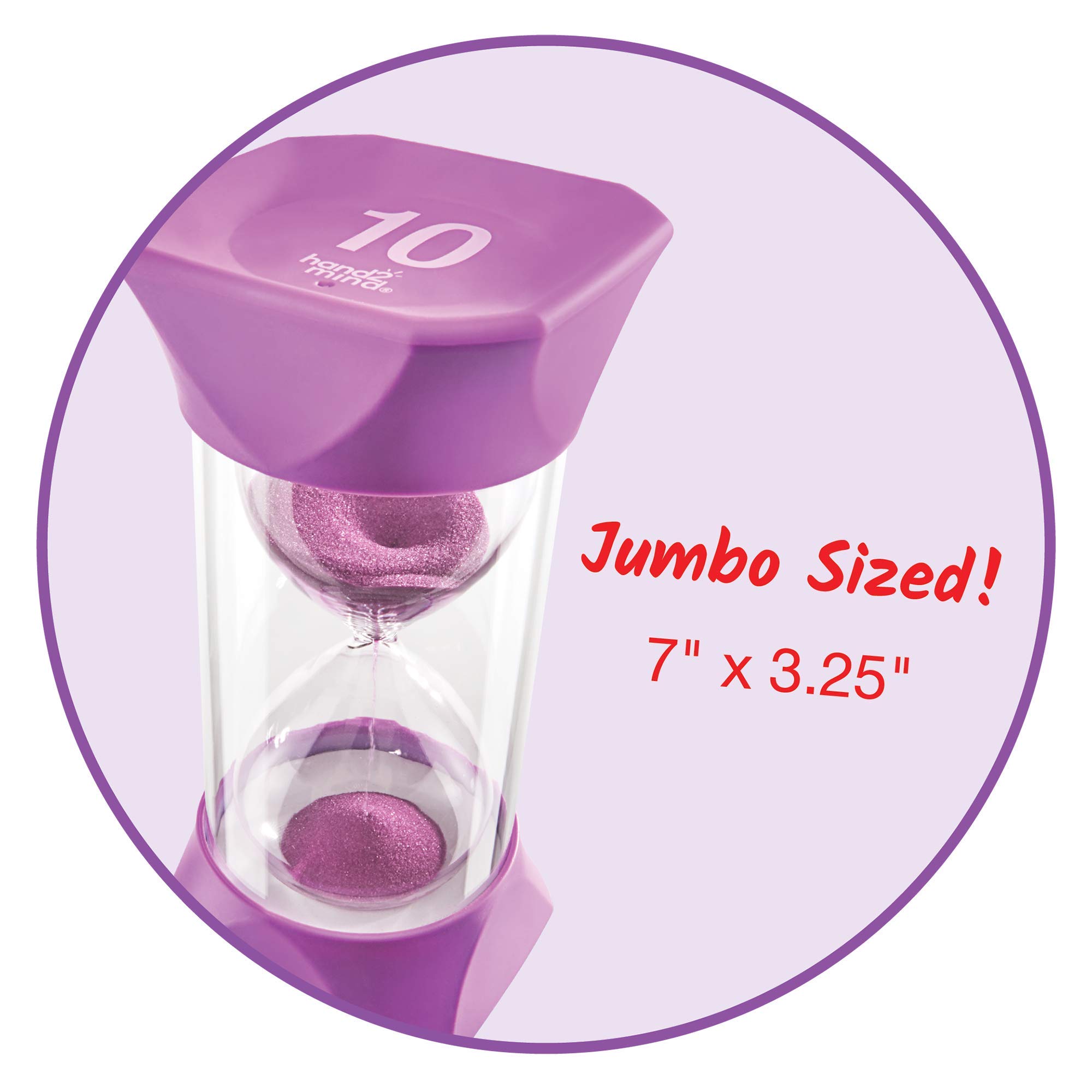 Foto 3 pulgar | Cronómetro Visual Sand Timer Hand2mind Jumbo De 10 Minutos - Venta Internacional.