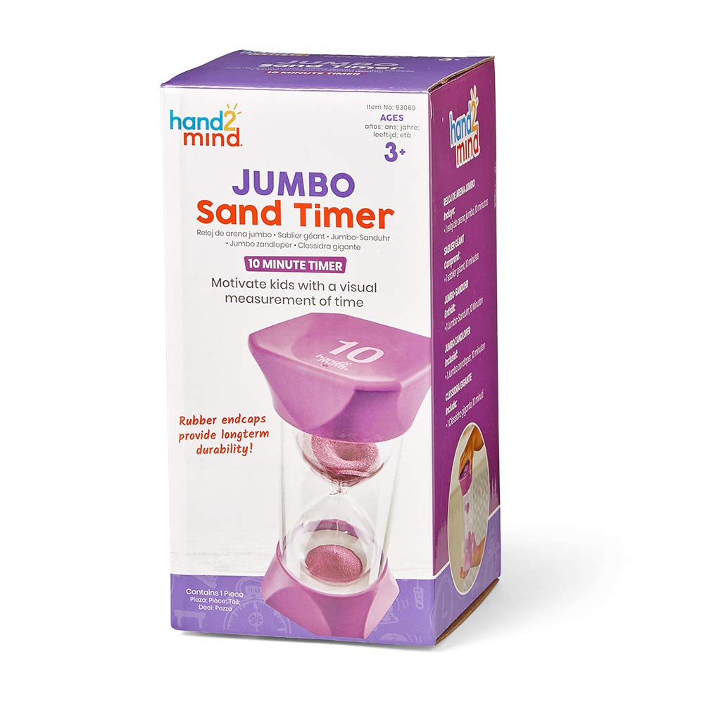 Foto 8 pulgar | Cronómetro Visual Sand Timer Hand2mind Jumbo De 10 Minutos - Venta Internacional.