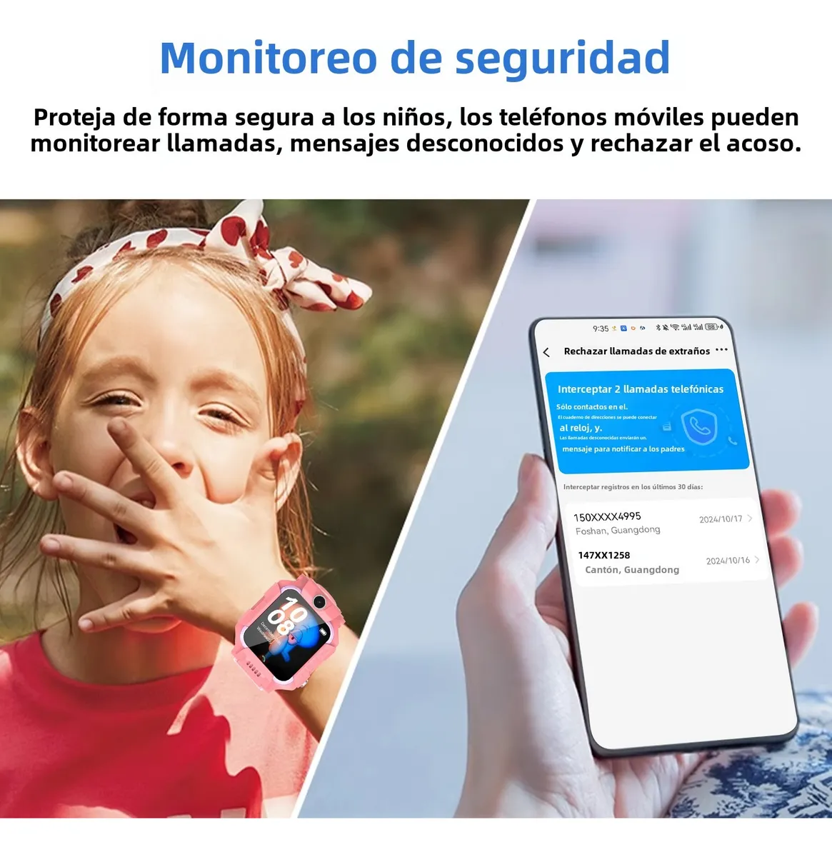 Foto 3 pulgar | Smartwatch Impermeable Belug  A Prueba De Posicionamiento Rosa