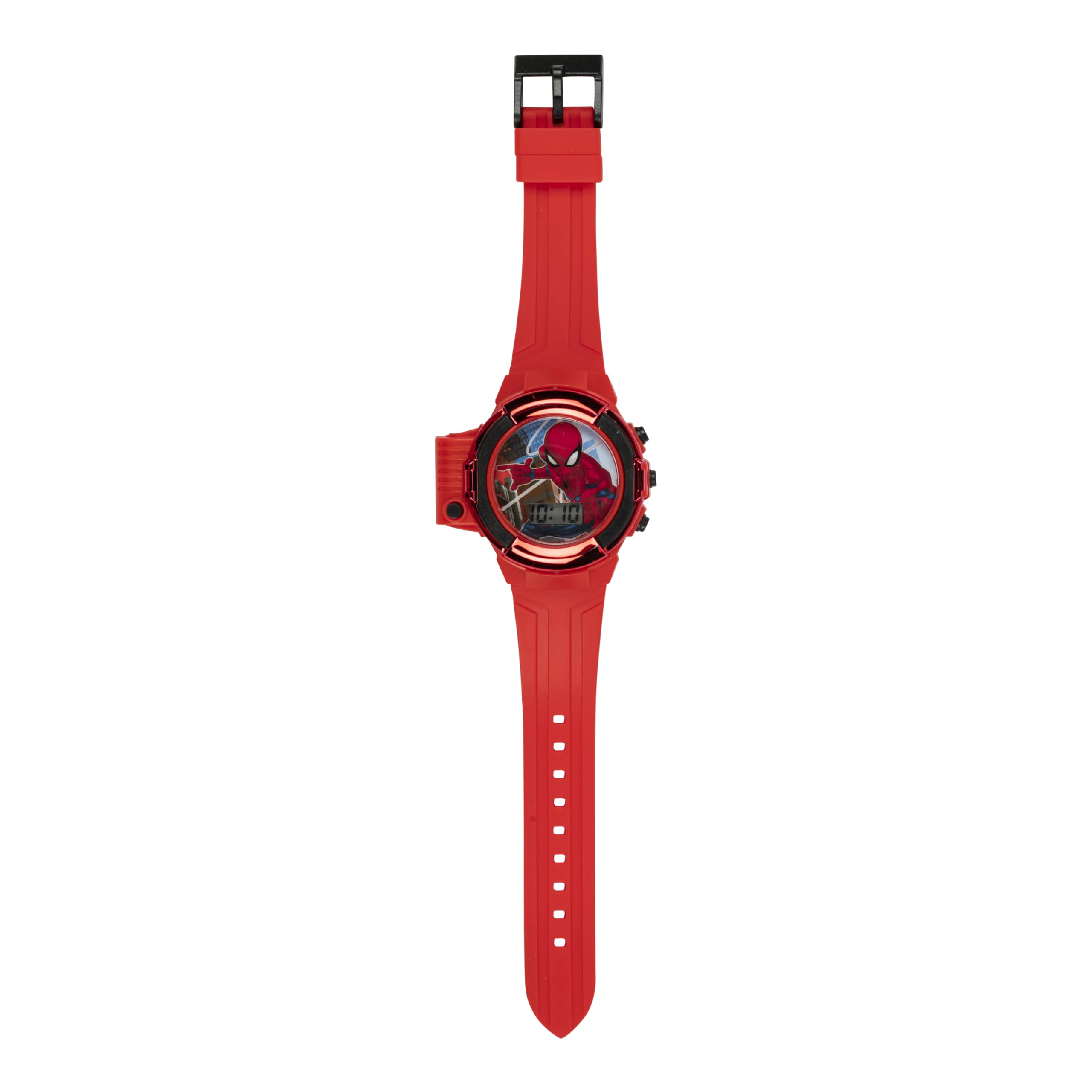Foto 5 pulgar | Reloj Accutime Marvel Spider-man Para Niños Con Linterna Lcd - Venta Internacional.