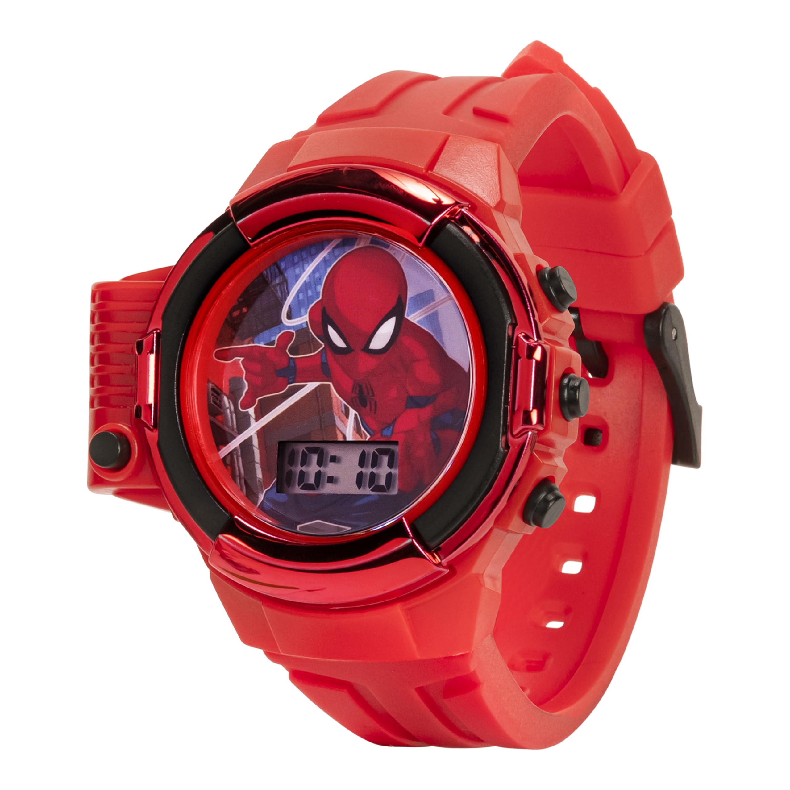 Foto 7 pulgar | Reloj Accutime Marvel Spider-man Para Niños Con Linterna Lcd - Venta Internacional.