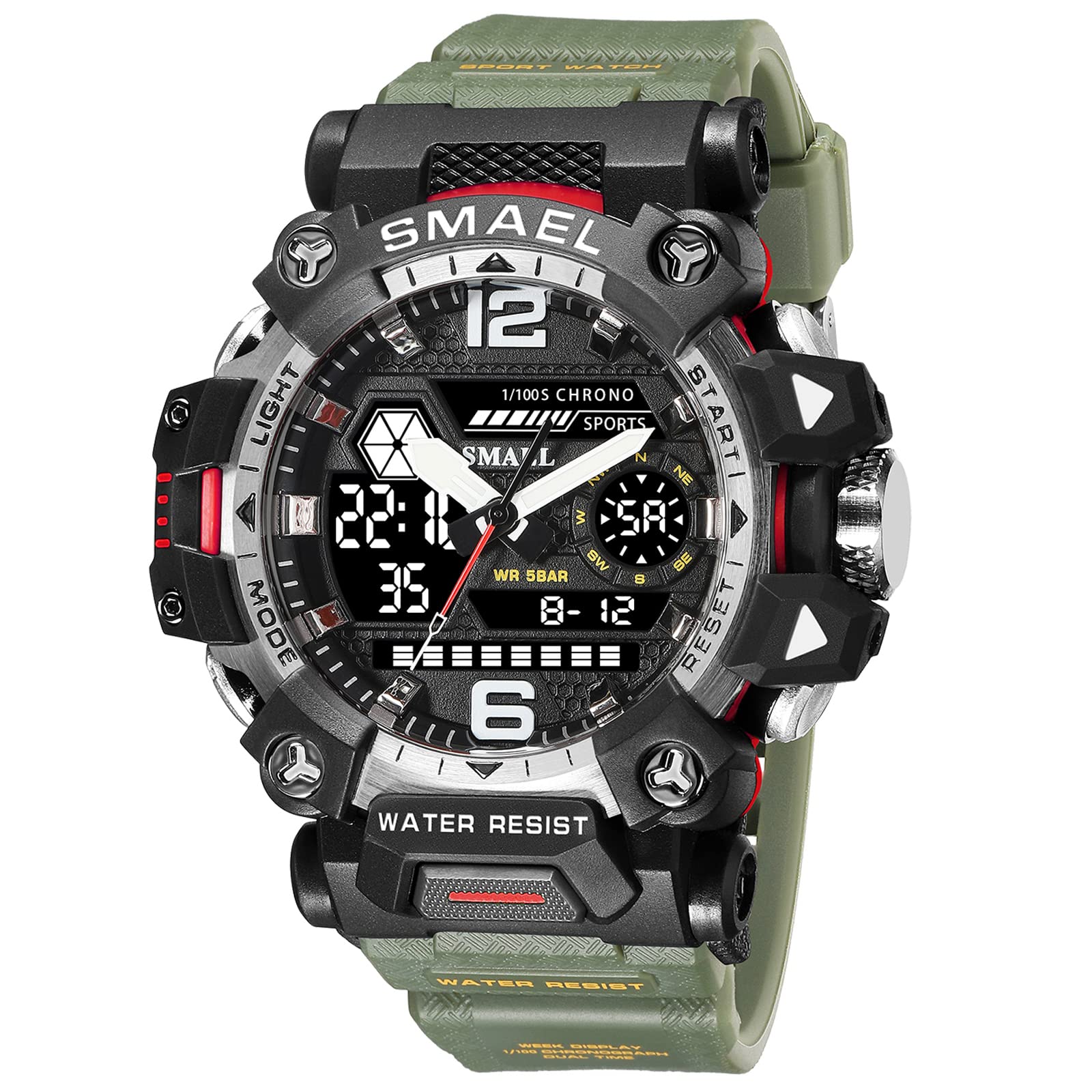 Venta Internacional - Reloj Deportivo Smael 8072 Led Impermeable Para Hombre