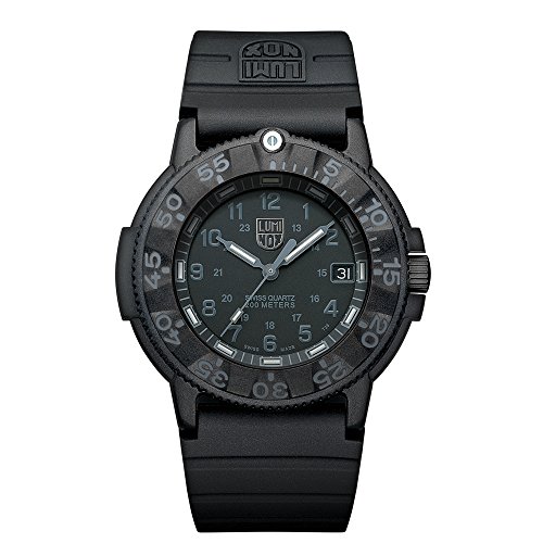 Foto 2 pulgar | Venta Internacional - Reloj Luminox 3001.bo De Cuarzo Con Esfera Negra Y Caucho Pa