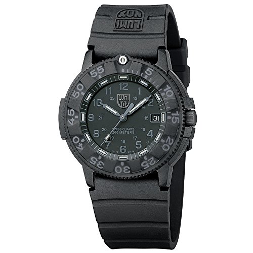 Foto 3 pulgar | Venta Internacional - Reloj Luminox 3001.bo De Cuarzo Con Esfera Negra Y Caucho Pa