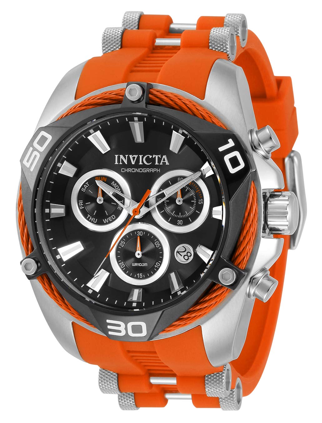 Foto 2 pulgar | Venta Internacional - Reloj Invicta Bolt 31314 Quartz Para Hombre, Silicona Naranja