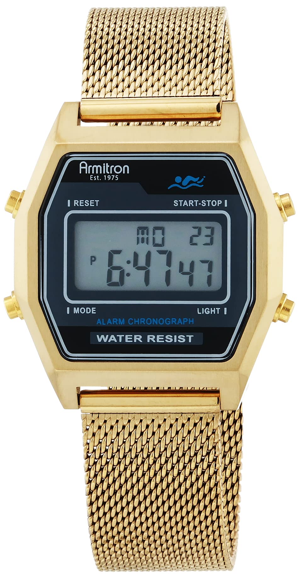 Venta Internacional - Reloj Armitron Sport, Cronógrafo Digital Retro, Resistente Al Agua