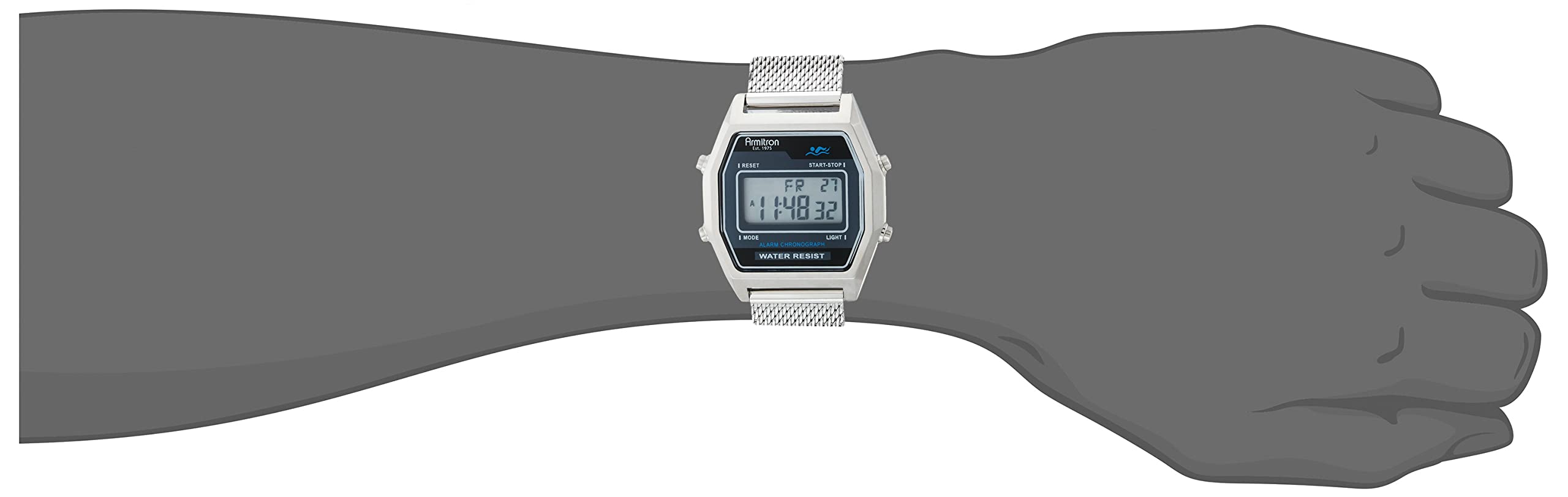 Foto 5 | Venta Internacional - Reloj Armitron Sport, Cronógrafo Digital Retro, Resistente Al Agua