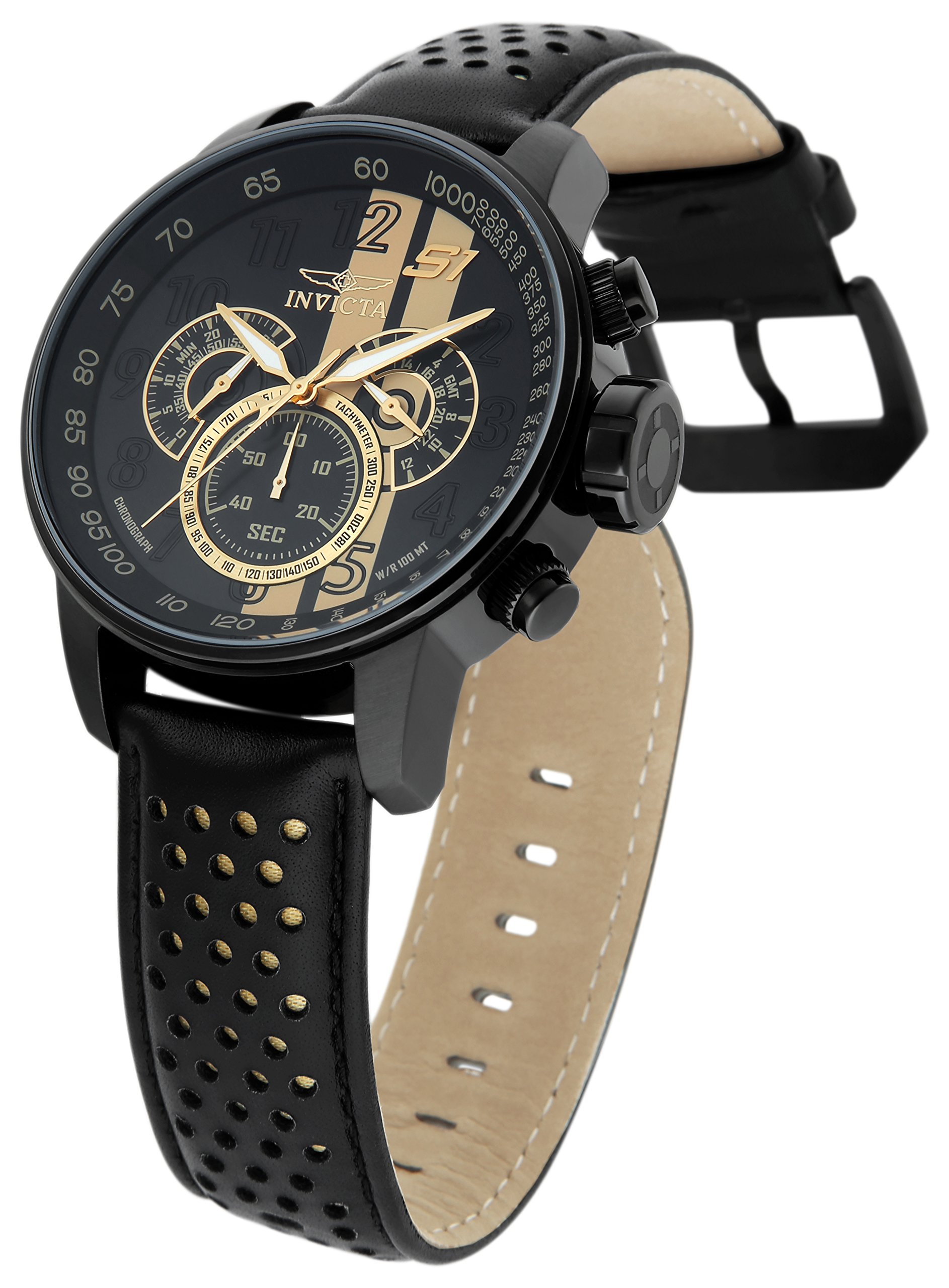 Foto 5 pulgar | Venta Internacional - Reloj Invicta S1 Rally 19289 Para Hombre, Correa De Piel Negra