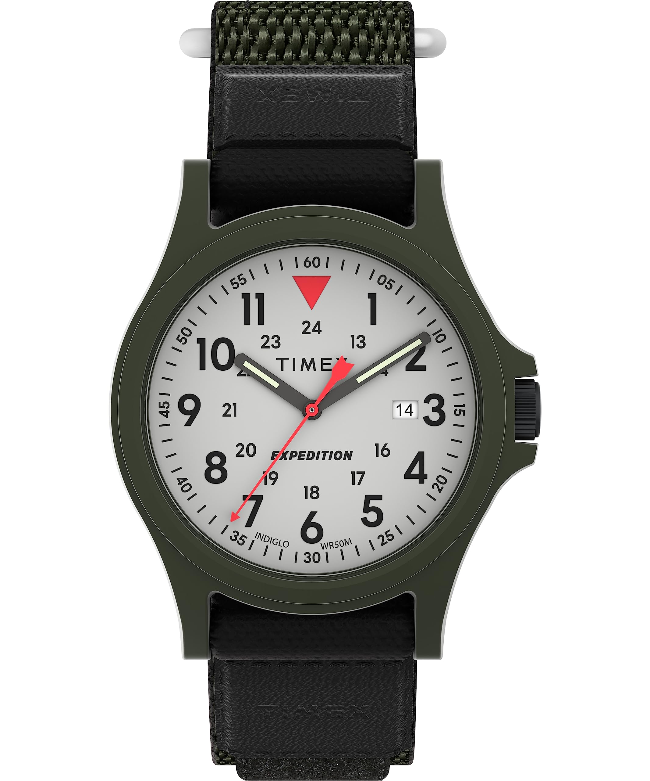 Venta Internacional - Reloj Timex Expedition Acadia Para Hombre, Esfera Negra Y Crema De 40 Mm