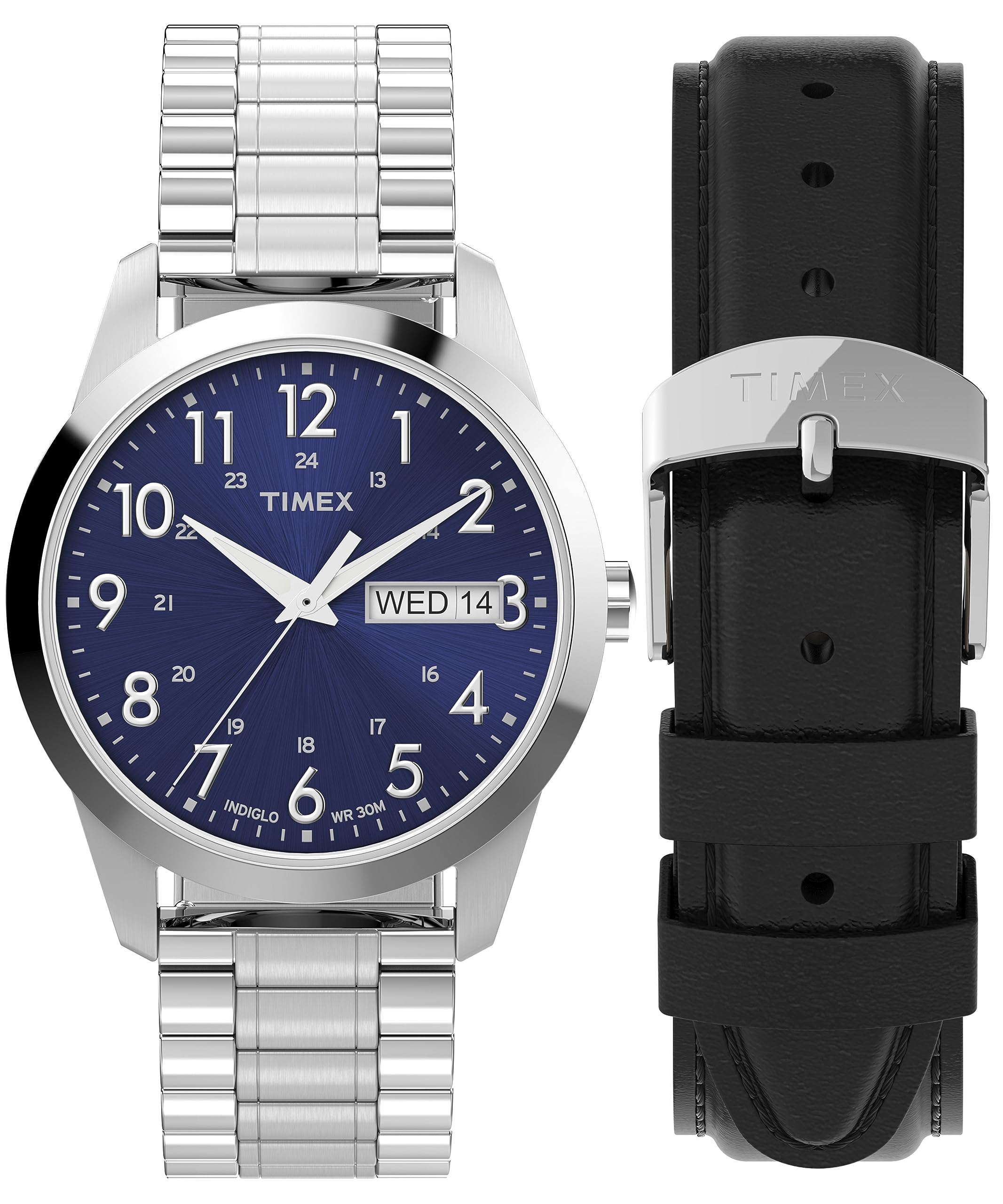 Venta Internacional - Reloj Timex South Street Sport Con Caja De 36 Mm Y Esfera Azul Para Hombre