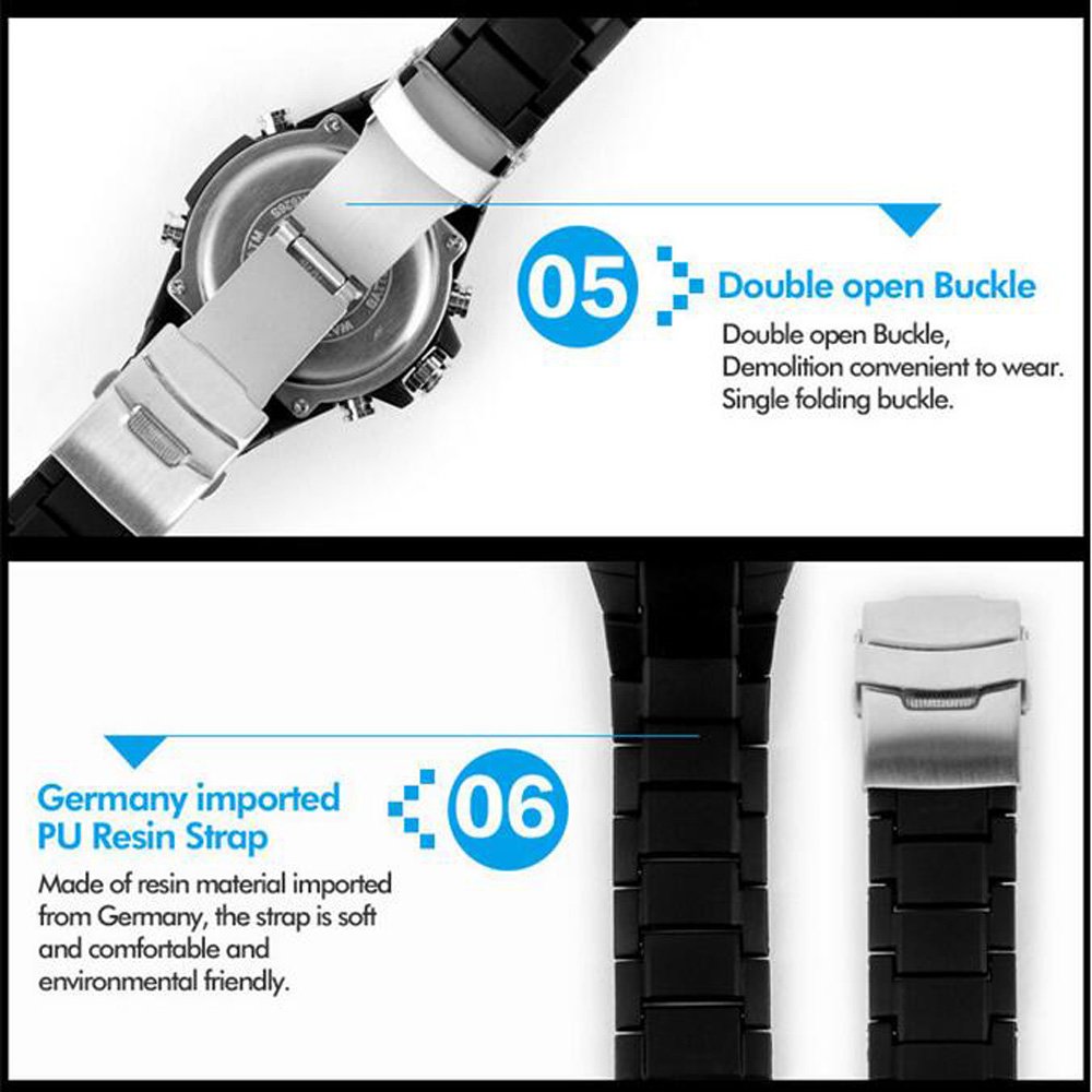 Foto 8 pulgar | Venta Internacional - Reloj Skmei Con Alarma Analógica Digital Resistente Al Agua Hasta 30 M, Color Negro