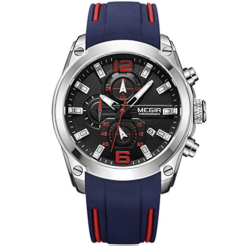 Venta Internacional - Reloj Megir Military Sport Quartz Para Hombre Con Cronógrafo
