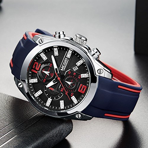 Foto 4 pulgar | Venta Internacional - Reloj Megir Military Sport Quartz Para Hombre Con Cronógrafo