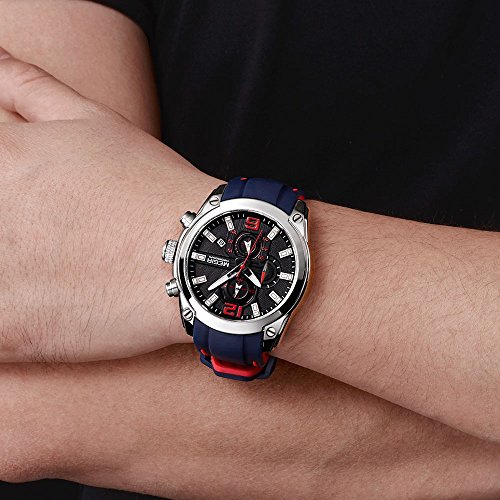 Foto 6 pulgar | Venta Internacional - Reloj Megir Military Sport Quartz Para Hombre Con Cronógrafo