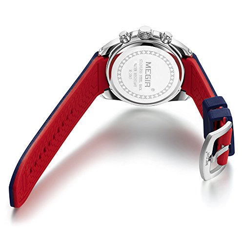 Foto 8 pulgar | Venta Internacional - Reloj Megir Military Sport Quartz Para Hombre Con Cronógrafo