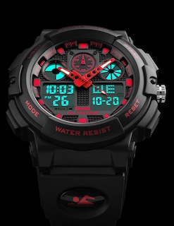 Foto 5 | Venta Internacional - Reloj Skmei Para Hombre, Led Negro Y Rojo, Impermeable, Deportivo, Militar