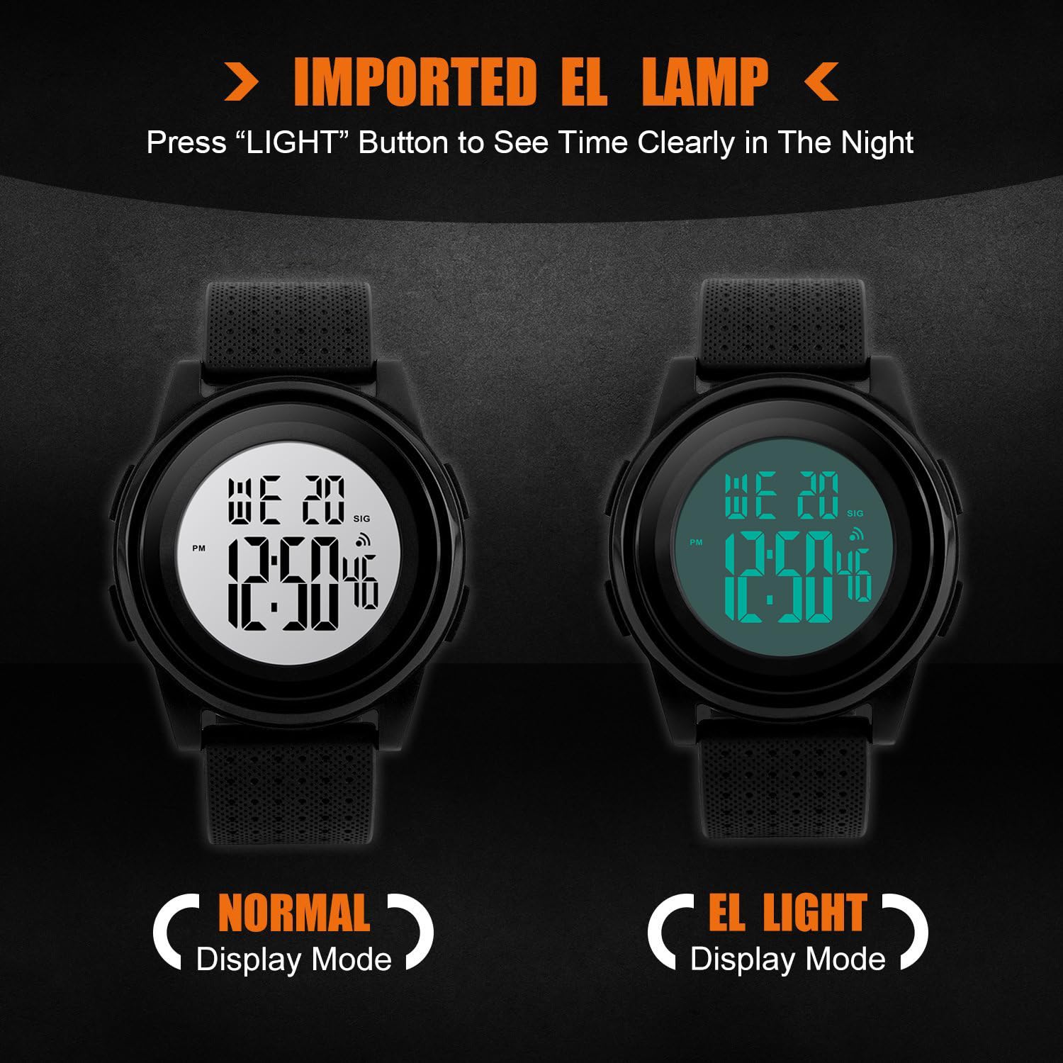Foto 8 pulgar | Venta Internacional - Reloj Digital Sne Ultrafino E Impermeable Para Hombre 1206