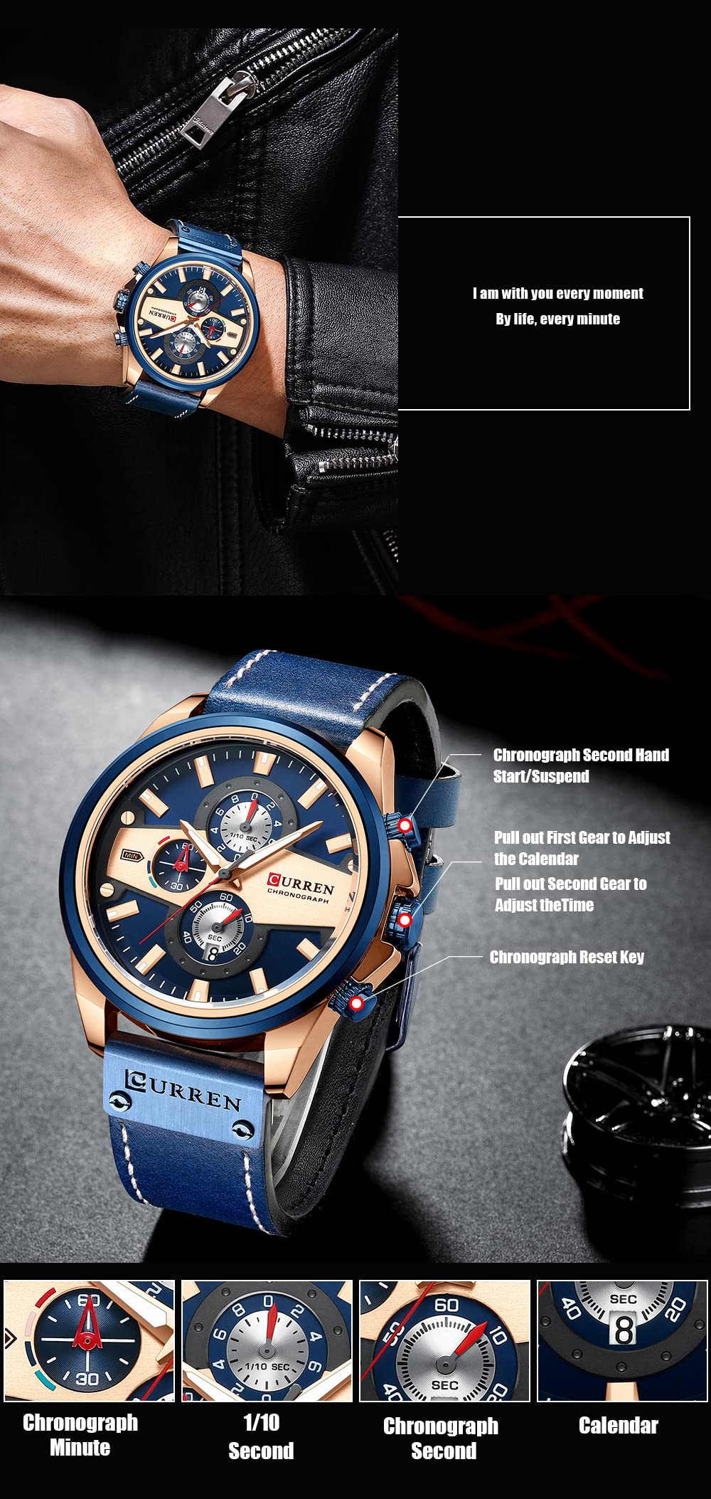 Foto 7 pulgar | Venta Internacional - Reloj Matkasur Para Hombre, Cuarzo, Seis Manecillas, Deportivo, Con Funda De 49 Mm