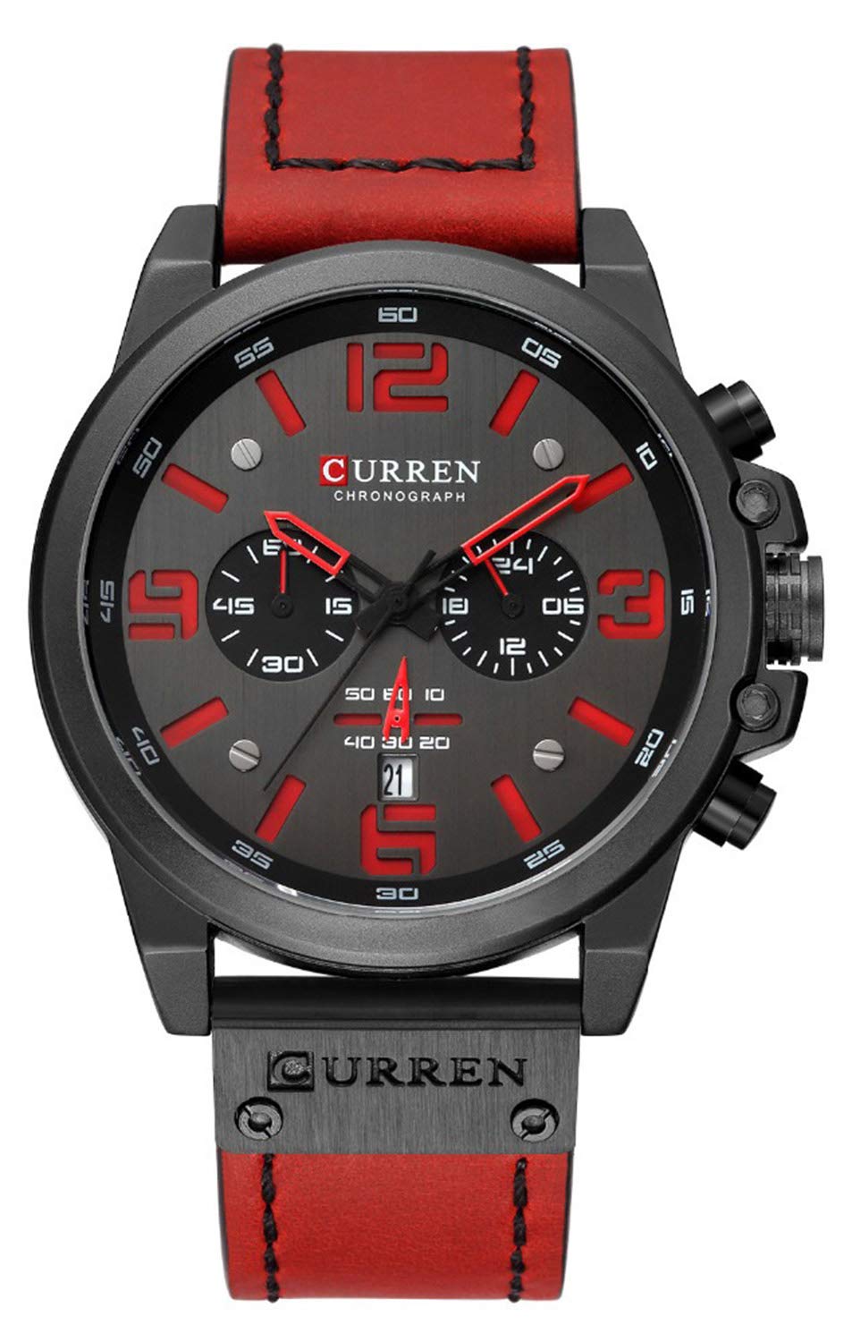 Foto 2 pulgar | Venta Internacional - Reloj Curren, Cronógrafo Negro, Tendencia De Moda Para Hombre