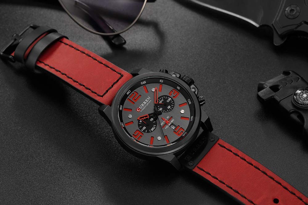 Foto 6 pulgar | Venta Internacional - Reloj Curren, Cronógrafo Negro, Tendencia De Moda Para Hombre