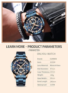 Foto 3 | Venta Internacional - Reloj Curren Sport Quartz Chronograph Para Hombre