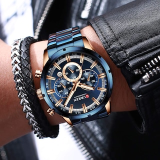 Foto 5 | Venta Internacional - Reloj Curren Sport Quartz Chronograph Para Hombre