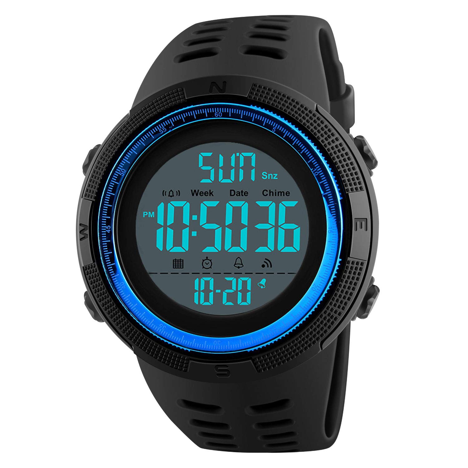 Venta Internacional - Reloj Cofuo, Impermeable, Militar, Digital, Deportivo, Para Hombre, Azul