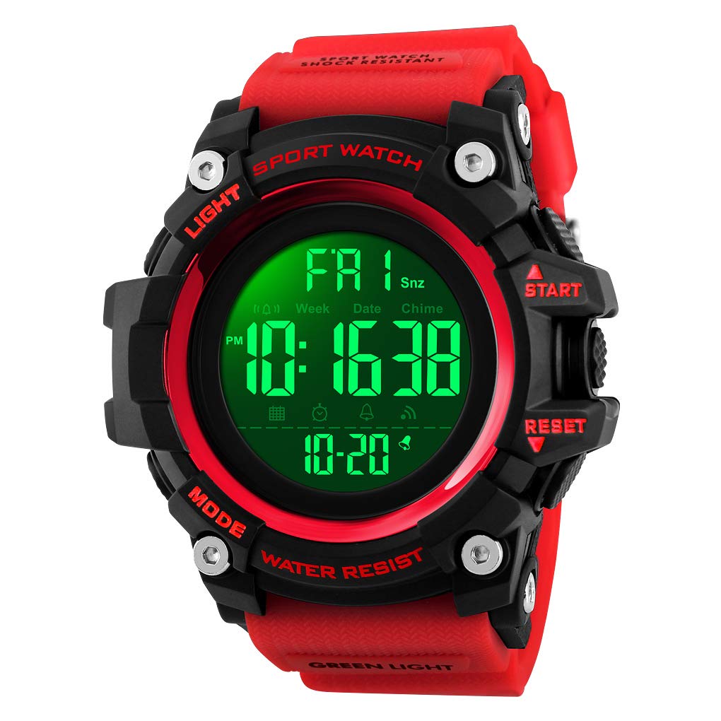 Venta Internacional - Reloj Deportivo Digital Impermeable Watch Xfcs Para Hombre, Rojo