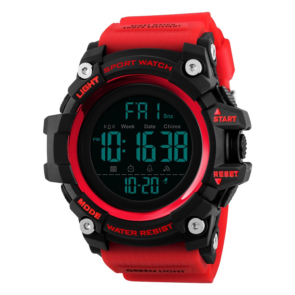 Foto 3 pulgar | Venta Internacional - Reloj Deportivo Digital Impermeable Watch Xfcs Para Hombre, Rojo