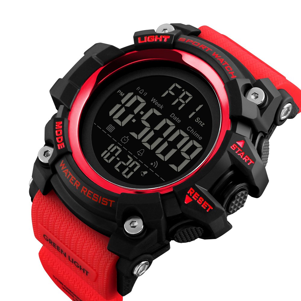 Foto 4 pulgar | Venta Internacional - Reloj Deportivo Digital Impermeable Watch Xfcs Para Hombre, Rojo