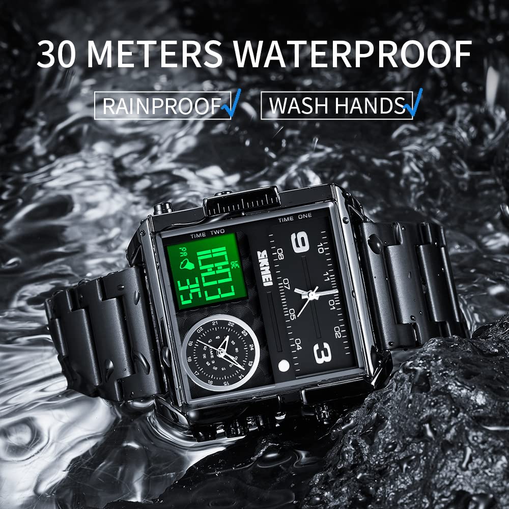 Foto 5 | Venta Internacional - Reloj Skmei Con Retroiluminación Cuadrada Deportiva Digital Para Hombre