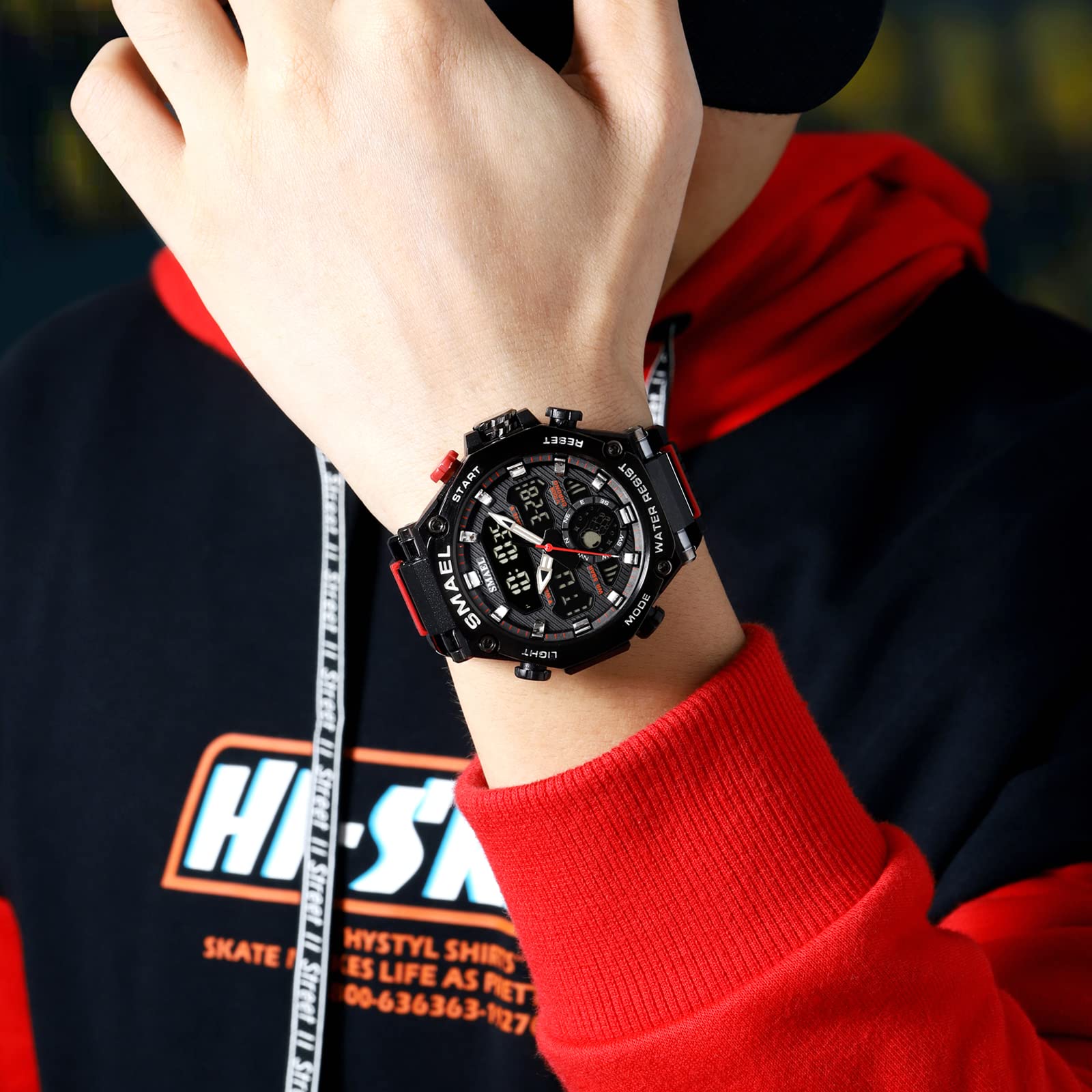 Foto 4 pulgar | Venta Internacional - Reloj Deportivo Smael 8069 Led Impermeable Para Hombre