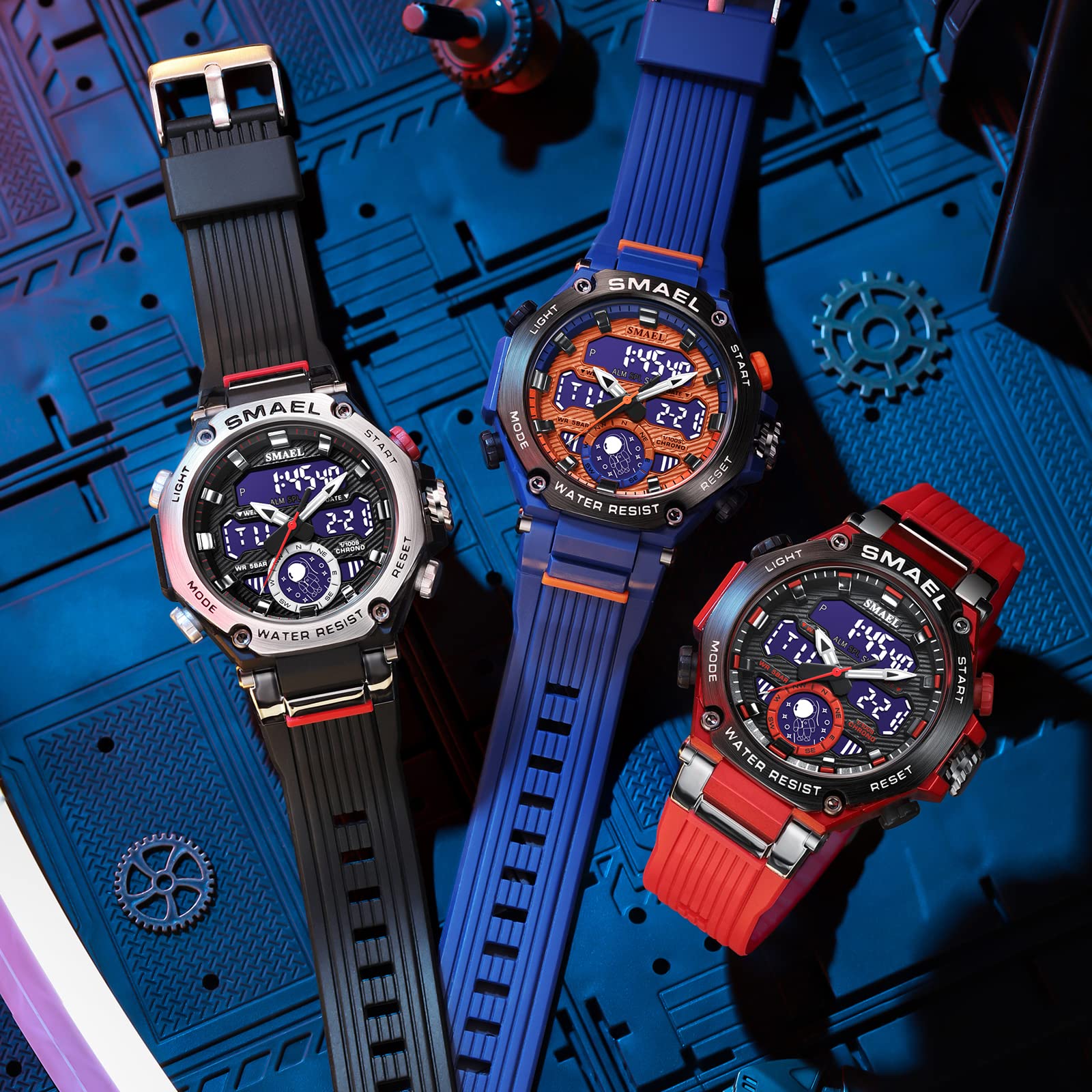 Foto 7 | Venta Internacional - Reloj Deportivo Smael 8069 Led Impermeable Para Hombre