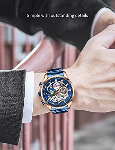 Foto 6 pulgar | Venta Internacional - Reloj Fanmis, Vestido Lujoso Con Cronógrafo De Negocios Para Hombre