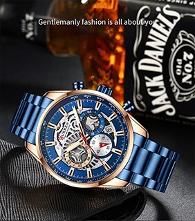 Foto 7 | Venta Internacional - Reloj Fanmis, Vestido Lujoso Con Cronógrafo De Negocios Para Hombre