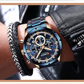 Foto 2 | Venta Internacional - Reloj Matkasur Para Hombre, Para Citas, Deportes, Resistente Al Agua, 30 M A 50 M