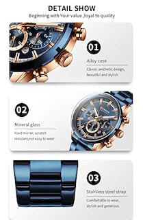 Foto 7 | Venta Internacional - Reloj Matkasur Para Hombre, Para Citas, Deportes, Resistente Al Agua, 30 M A 50 M