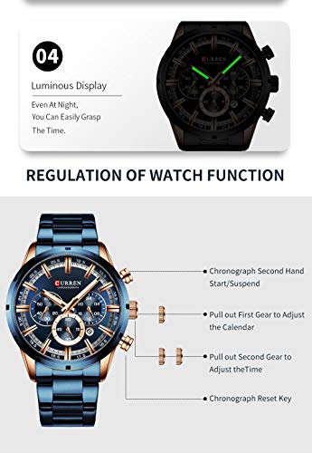 Foto 9 pulgar | Venta Internacional - Reloj Matkasur Para Hombre, Para Citas, Deportes, Resistente Al Agua, 30 M A 50 M