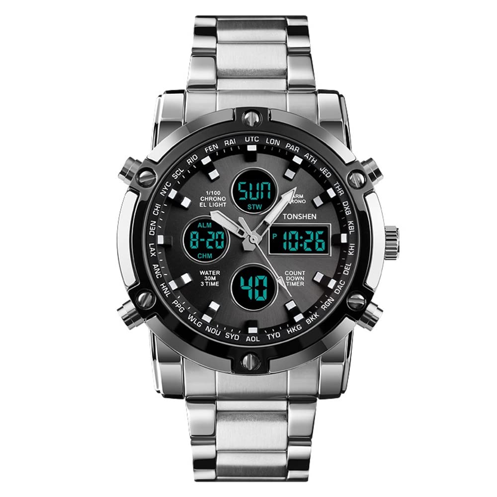 Venta Internacional - Reloj Deportivo Tonshen Digital Analógico De Cuarzo Led Para Hombre