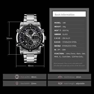 Foto 2 | Venta Internacional - Reloj Deportivo Tonshen Digital Analógico De Cuarzo Led Para Hombre