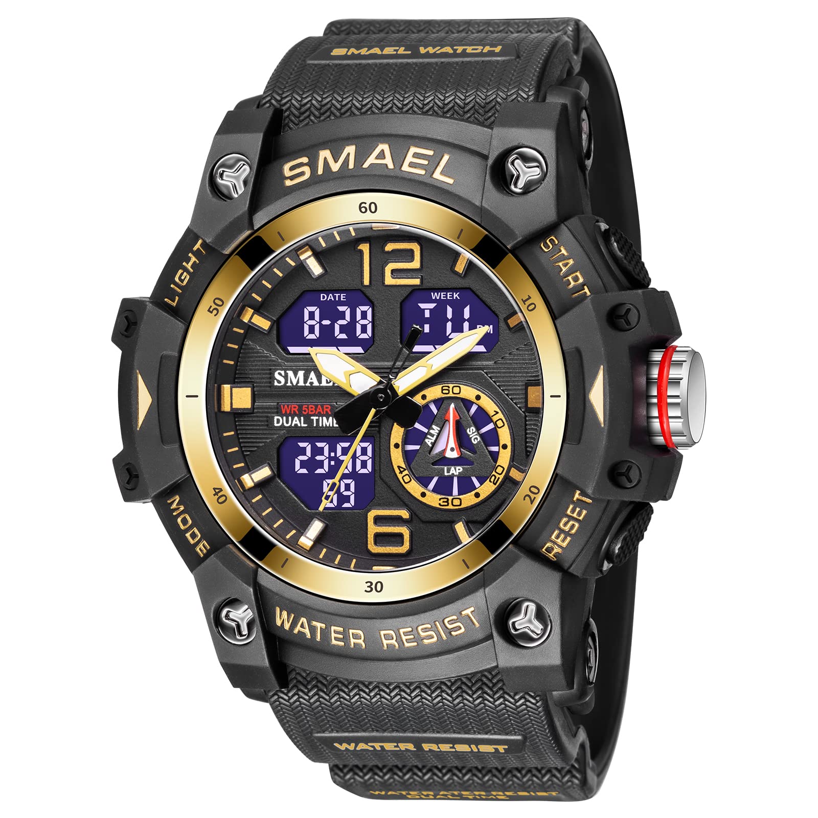 Foto 2 pulgar | Venta Internacional - Reloj Deportivo Smael 8007 De Cuarzo Digital Con Doble Movimiento Para Hombre