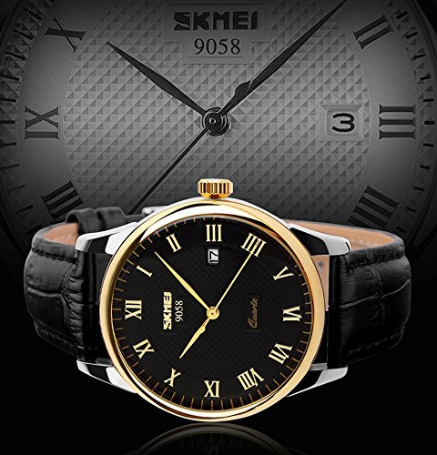 Foto 4 pulgar | Venta Internacional - Reloj Skmei Business Con Correa De Cuero De Cuarzo Para Hombre De Negocios, Impermeable