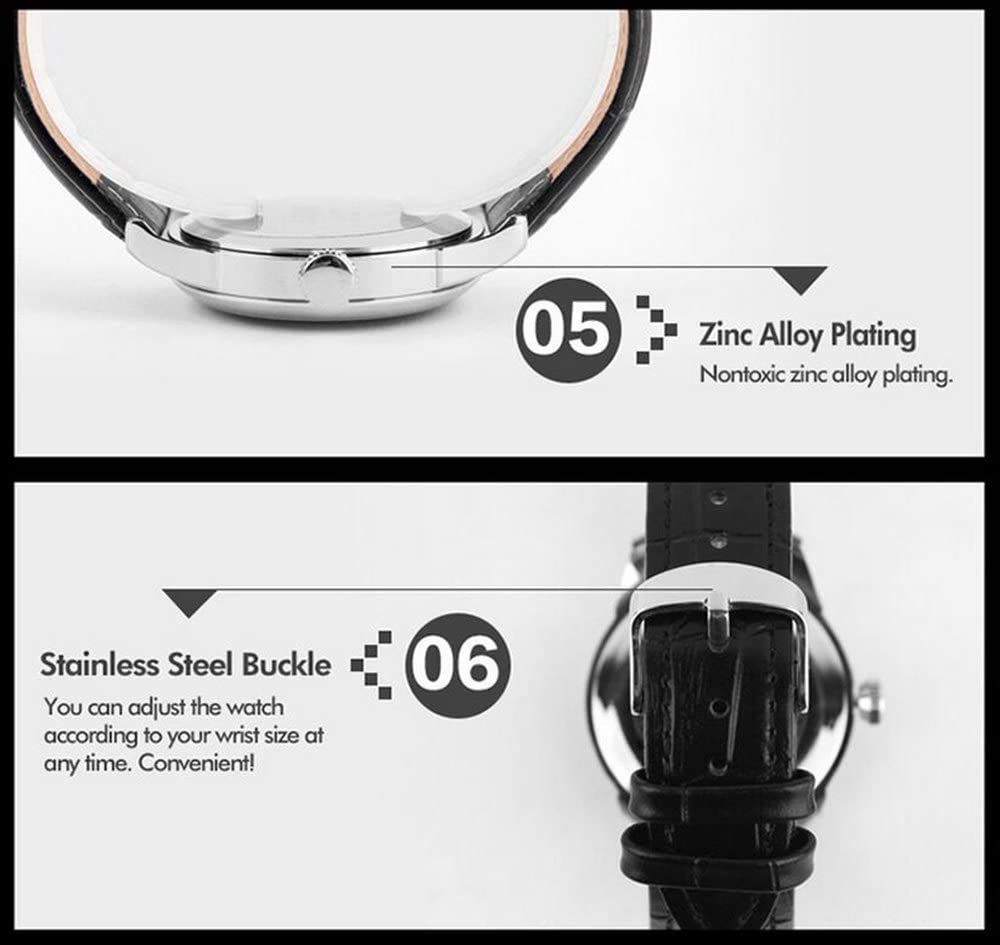 Foto 6 pulgar | Venta Internacional - Reloj Mastop De Cuarzo Con Números Romanos Para Hombre, Casuales, De Negocios