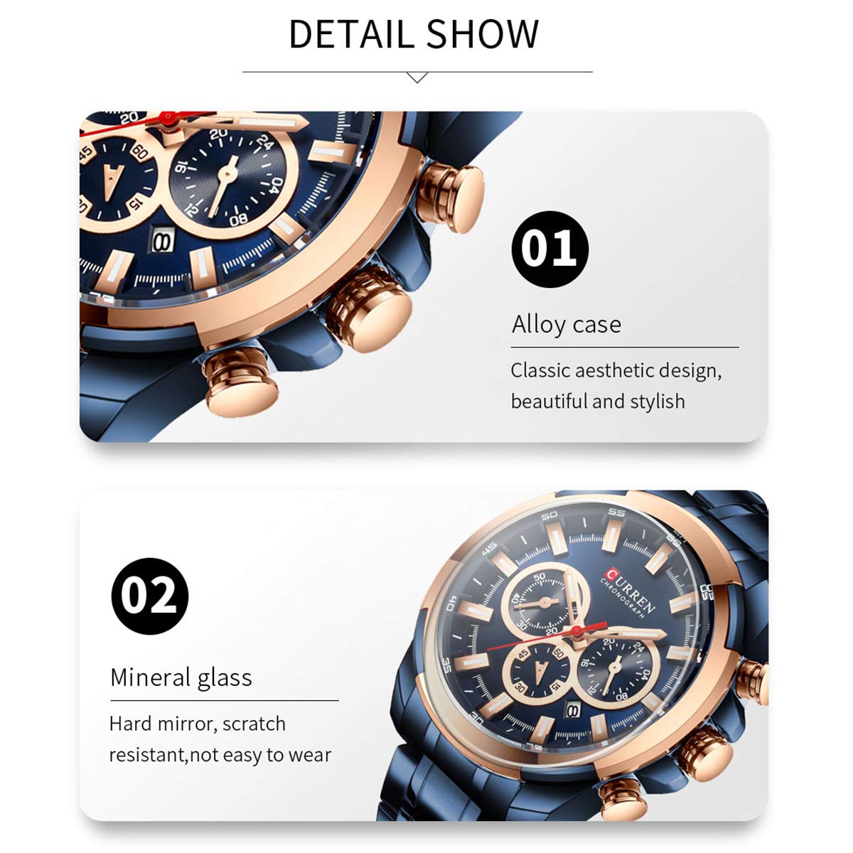 Foto 6 pulgar | Venta Internacional - Reloj De Pulsera Janhiny 8361 Quartz Para Hombre Con Cronógrafo 3atm