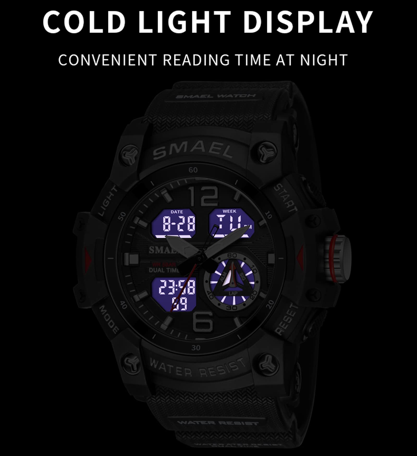 Foto 5 | Venta Internacional - Reloj Deportivo Cnbro Digital Táctico Para Hombre, Impermeable, 30 M