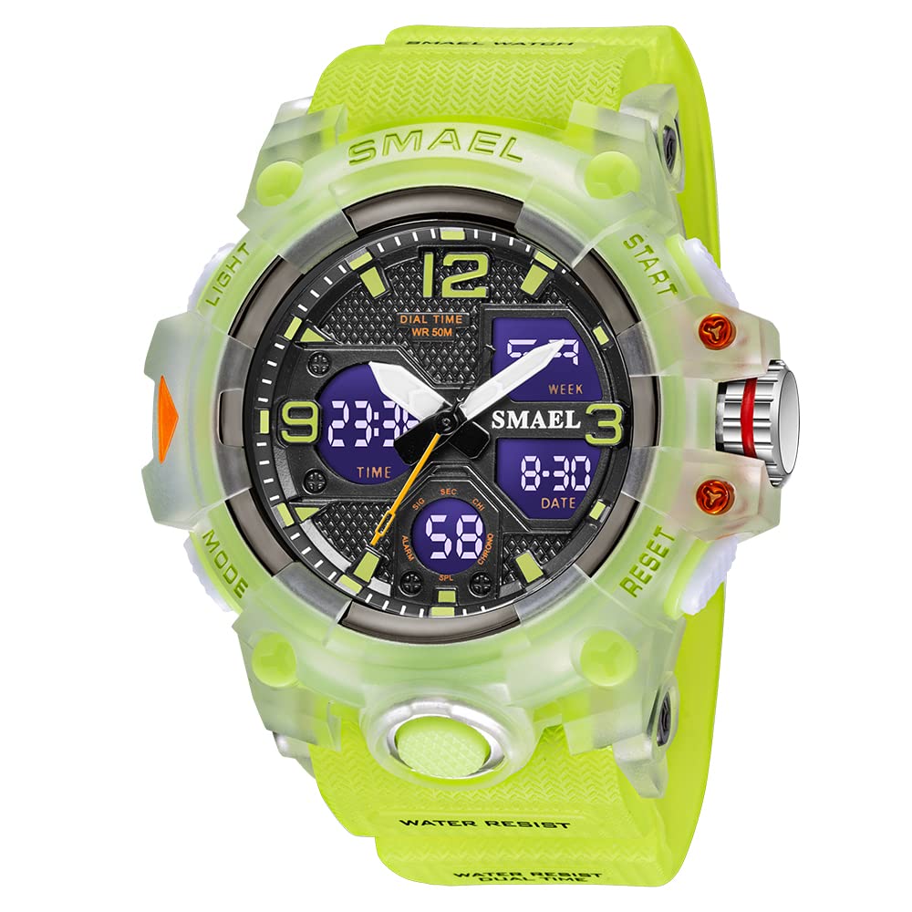Venta Internacional - Reloj Digital Smael 8008 Con Alarma Led Impermeable Para Hombre