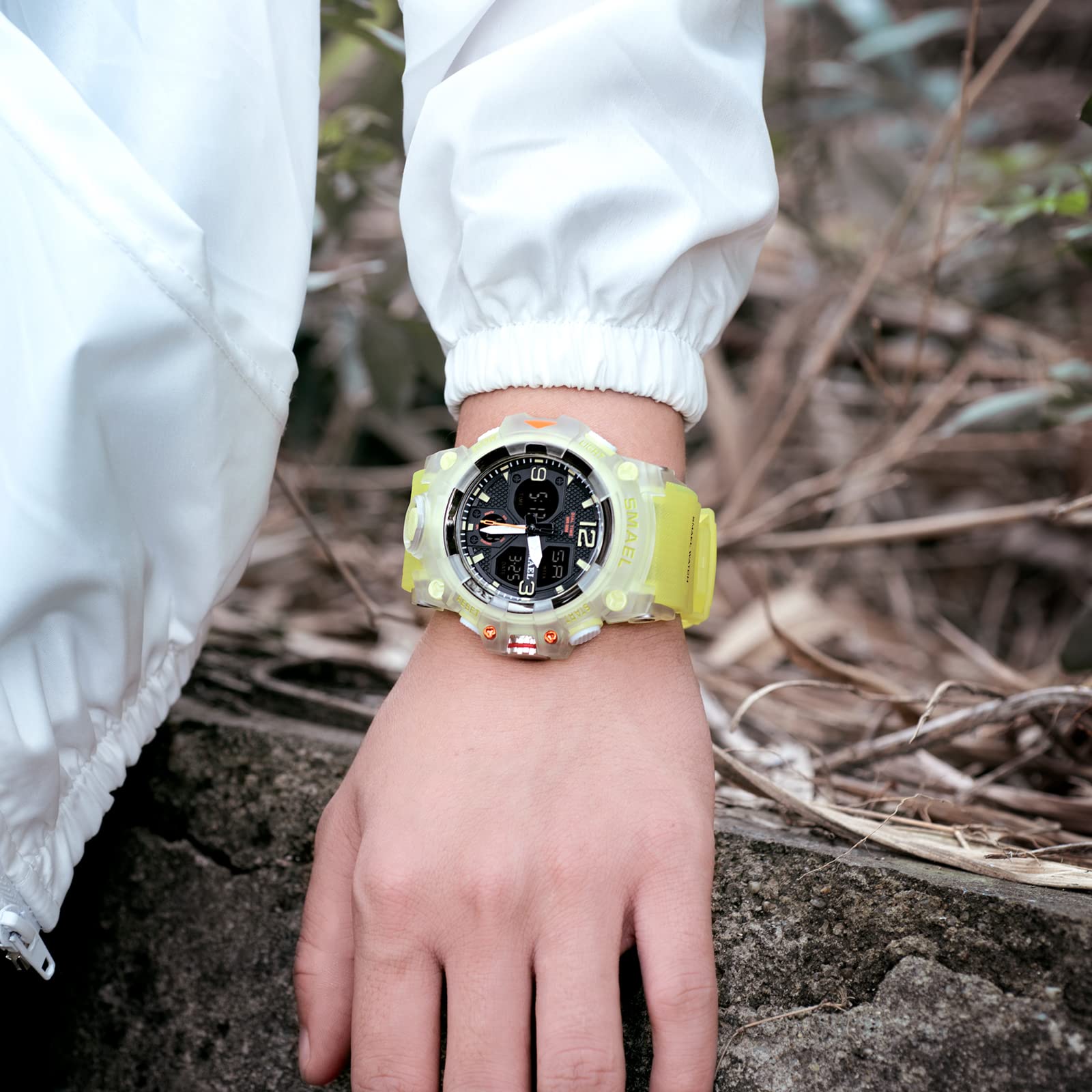 Foto 3 pulgar | Venta Internacional - Reloj Digital Smael 8008 Con Alarma Led Impermeable Para Hombre