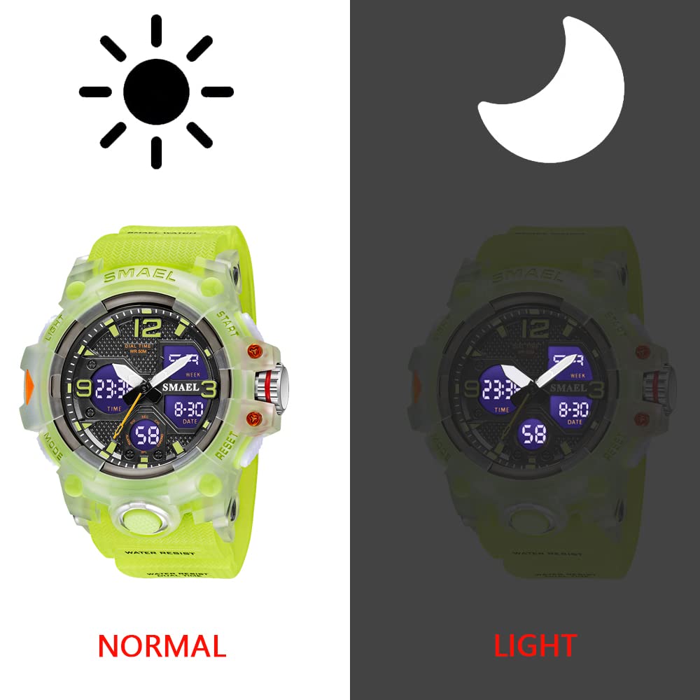 Foto 5 pulgar | Venta Internacional - Reloj Digital Smael 8008 Con Alarma Led Impermeable Para Hombre