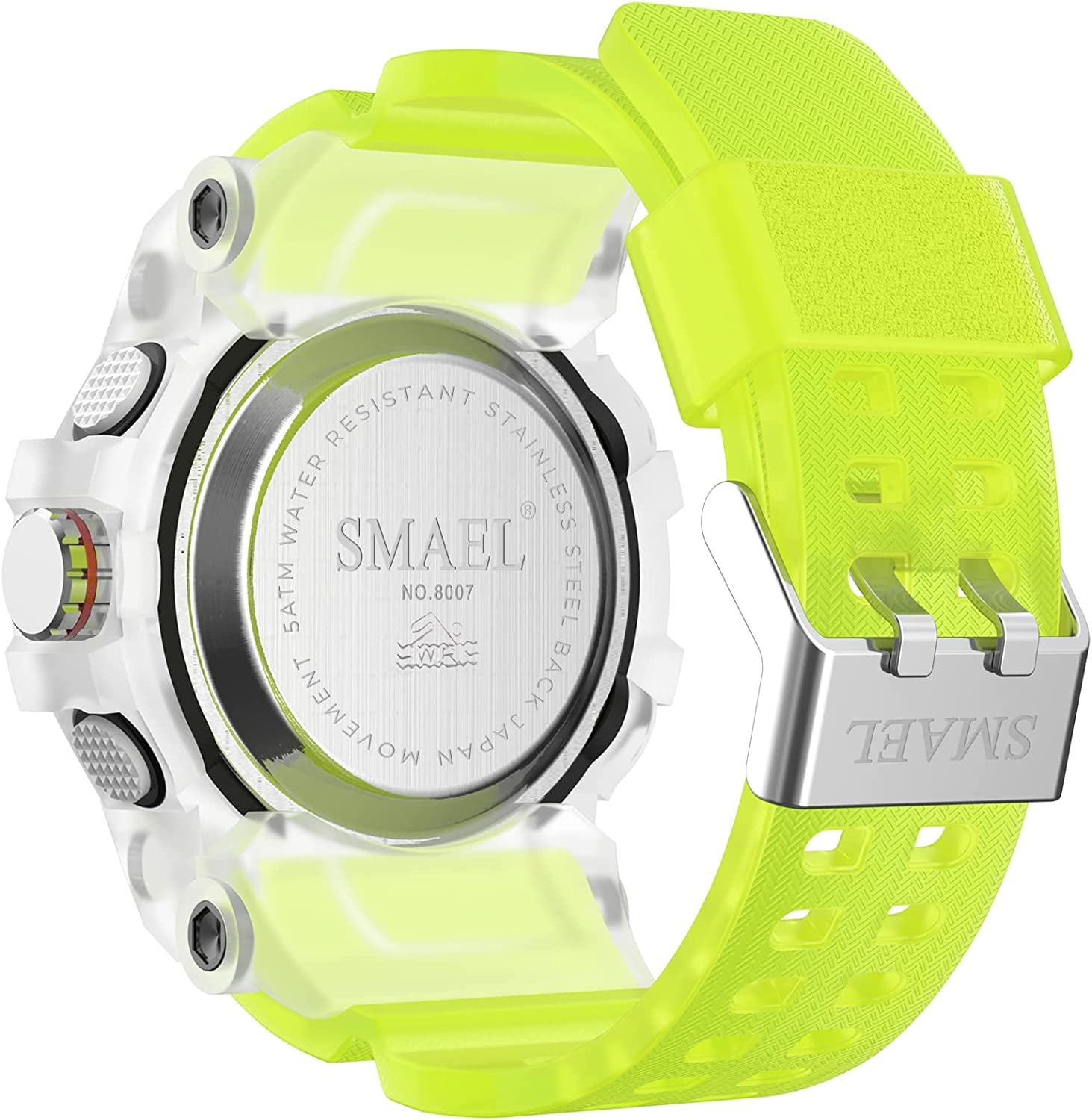 Foto 9 pulgar | Venta Internacional - Reloj Digital Smael 8008 Con Alarma Led Impermeable Para Hombre