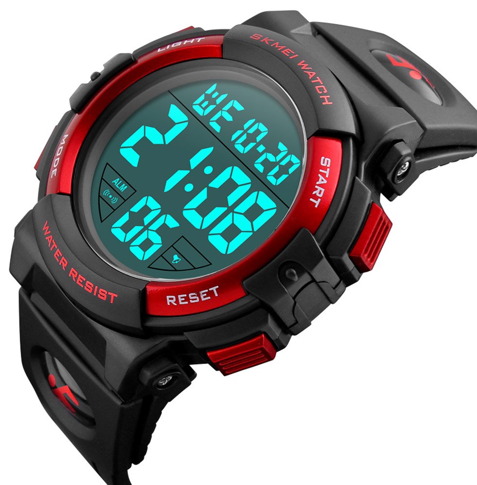 Foto 3 pulgar | Venta Internacional - Reloj Fanmis Para Hombre, Con Cara Grande, Digital, Deportivo, 50 M, Resistente Al Agua, Color Ro